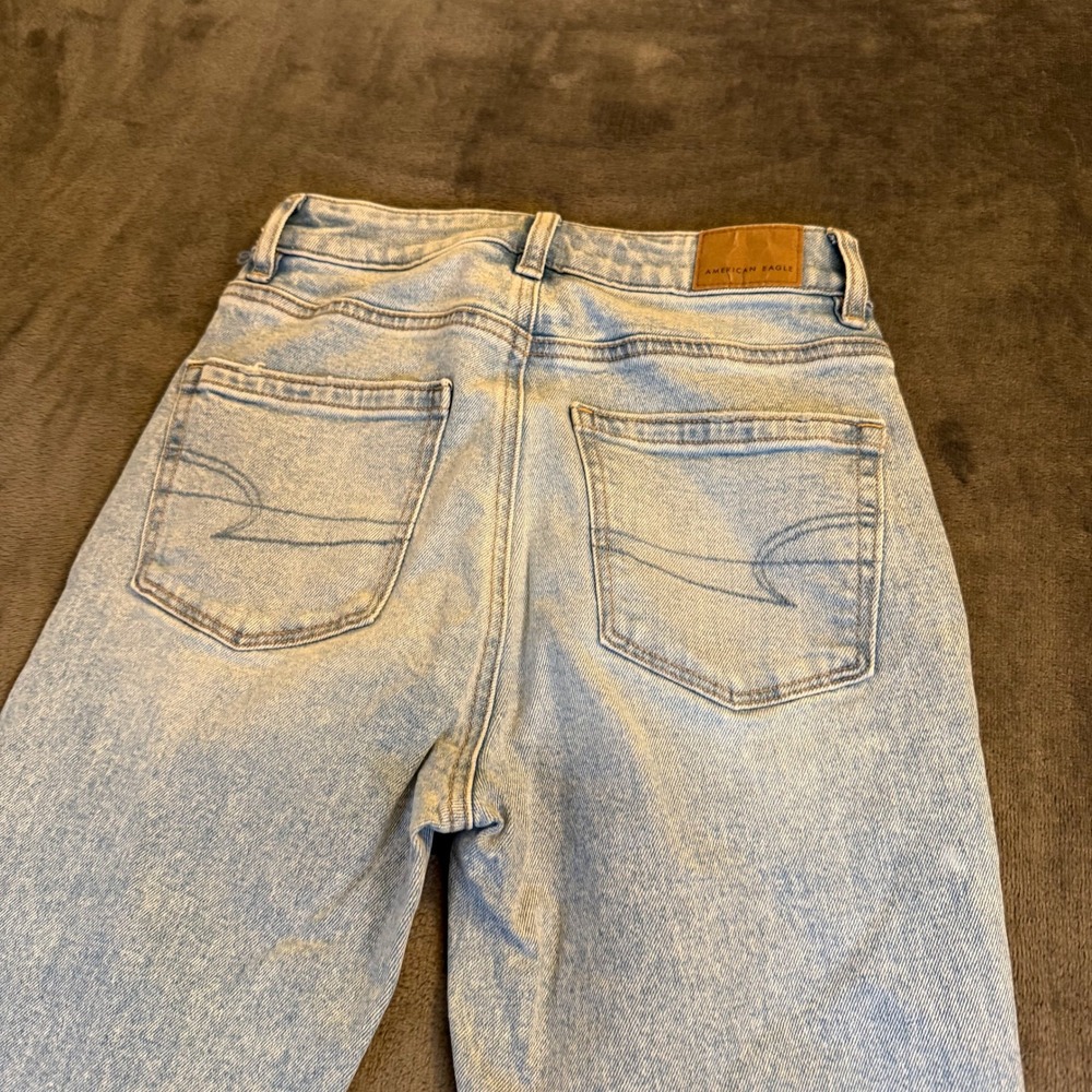 American Eagle Outfitters Light Blue Straight Leg Jeans